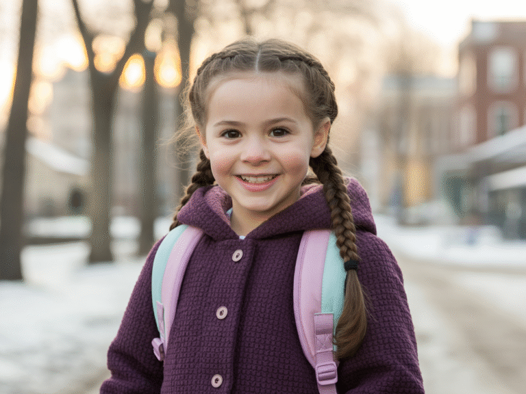 Cute Winter Braids for Kids That Moms Will Love